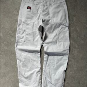 2000s Vintage Wrangler White Painter Pants Size 34 x 30